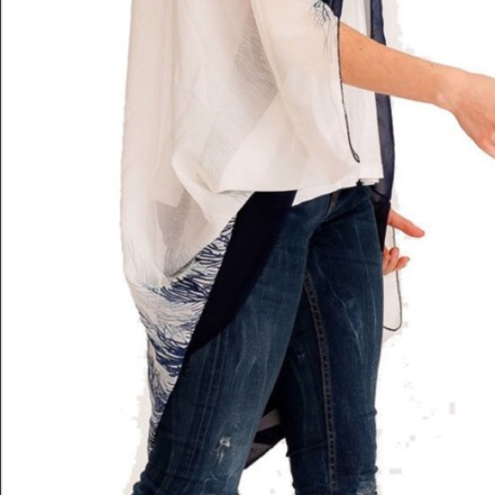 2/$20 1 navy blue left!  Boho Styled kimono - Picture 6 of 7
